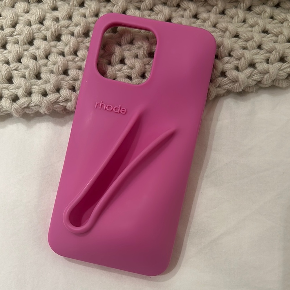 RHODE Pink Silicone Phone Case Slim Protective Cover